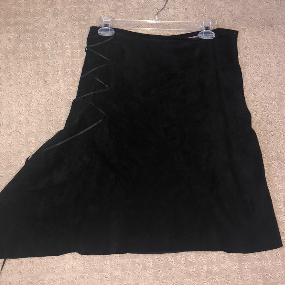 Black Suede Skirt